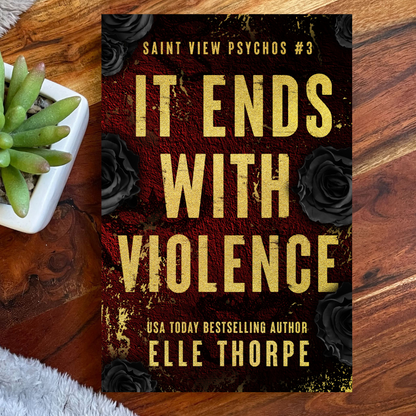 It Ends With Violence — Foil Signed Discreet with Sprayed Edges