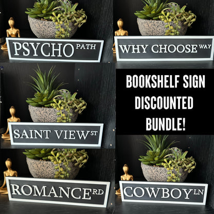Bookshelf Street Sign Discounted Bundle