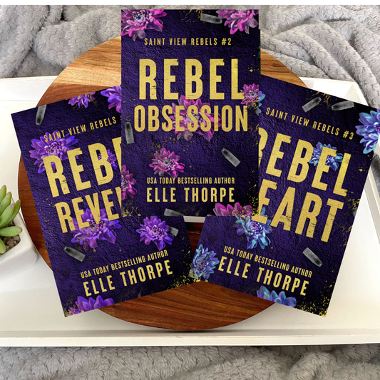 Saint View Rebels Trilogy - Discreet special edition gold foil paperbacks