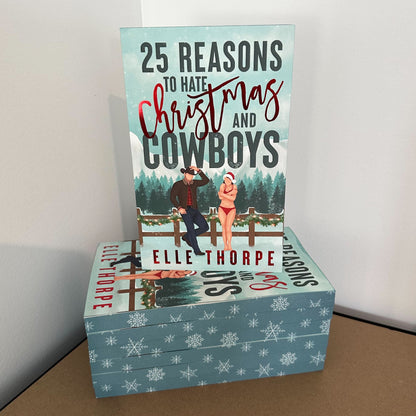 25 Reasons to Hate Christmas and Cowboys - Foil Cover and Sprayed Edges Signed Paperback