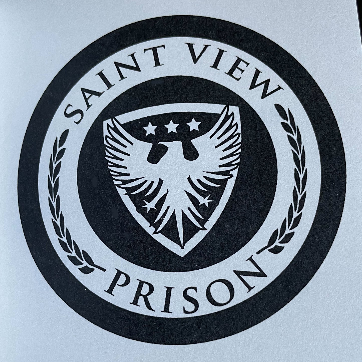 Saint View Prison — Discreet Special Edition Gold Foil Signed Paperbacks with sprayed edges.
