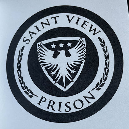 Saint View Prison — Discreet Special Edition Gold Foil Signed Paperbacks with sprayed edges.
