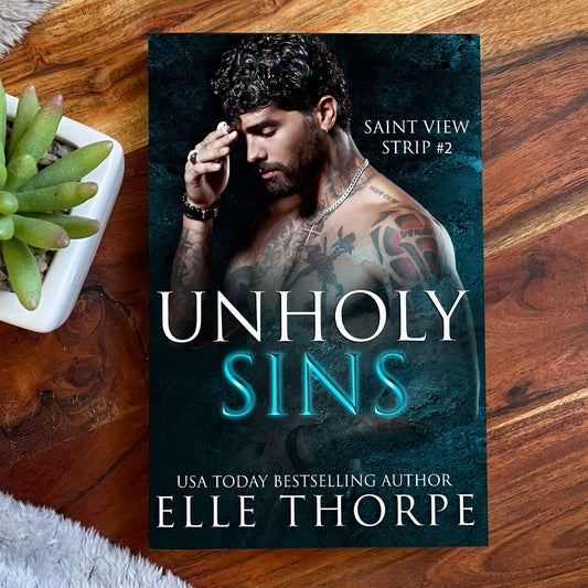 Unholy Sins — Foil Signed Paperback with Sprayed Edges